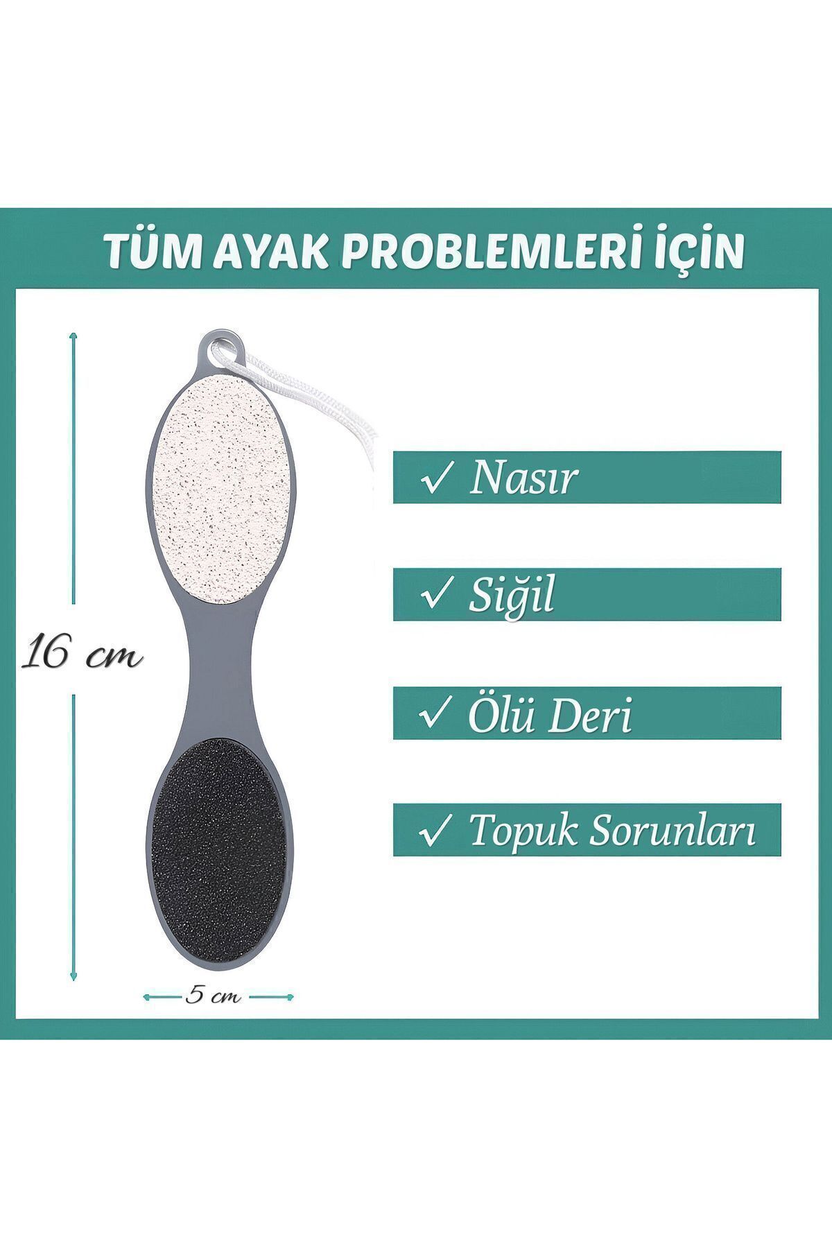 KaktüsKedi-4 Functional Heel File Foot Care Set| 4 in 1 Set 3