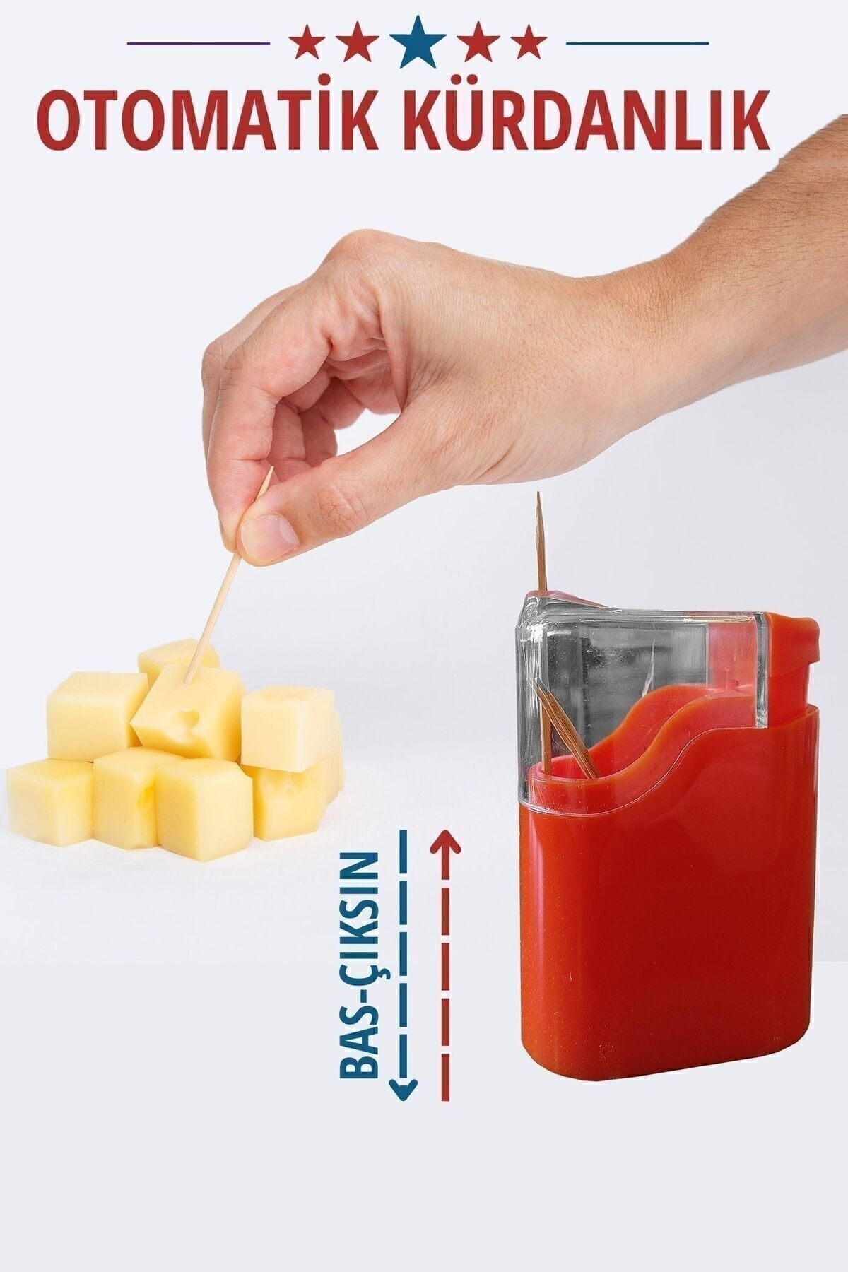 Transformacion-718715 Model Automatic Push-and-Drop Toothpick Holder Set of 3 2