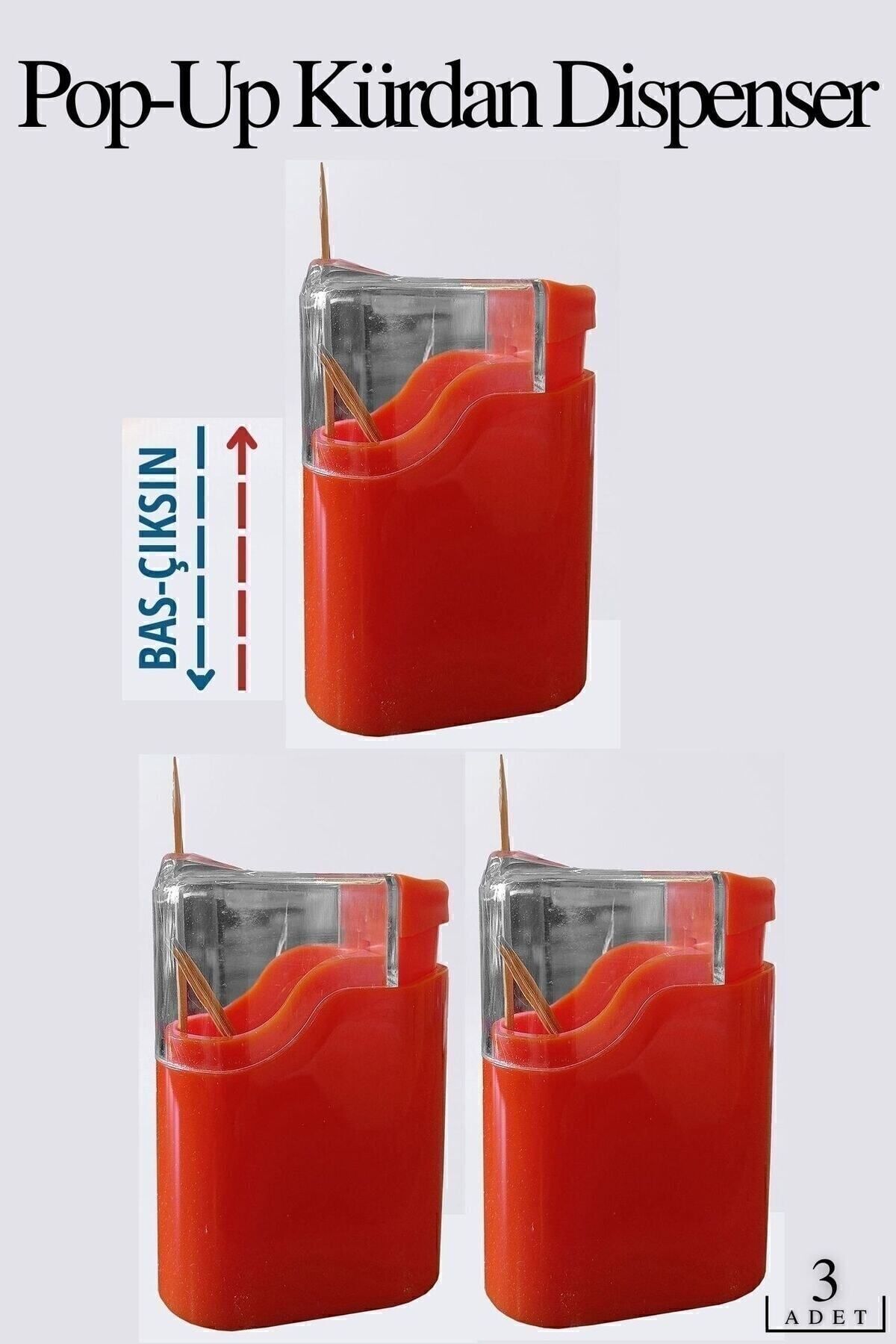 Transformacion-718715 Model Automatic Push-and-Drop Toothpick Holder Set of 3 1