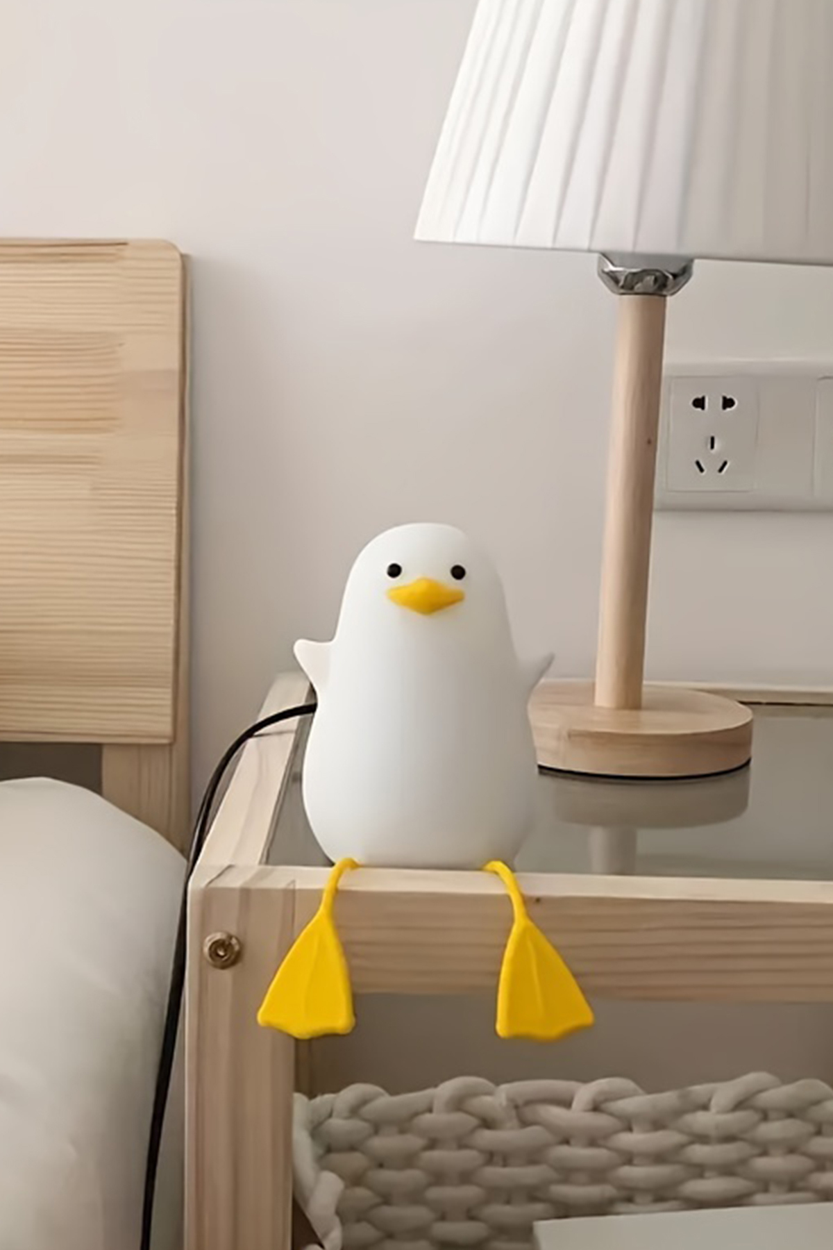 MOBEE Çocuk Bebek Odası Gece Lambası LED Işıklı Sevimli Figürlü Dokunmatik Silikon Pet Şarjlı fotoğrafı 6 (önizleme)