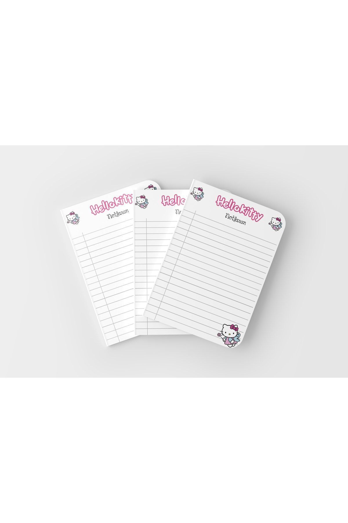 Srctech-Set of 3 Ruled Hello Kity Planner Notepads in A4/A5/A6 Size 2
