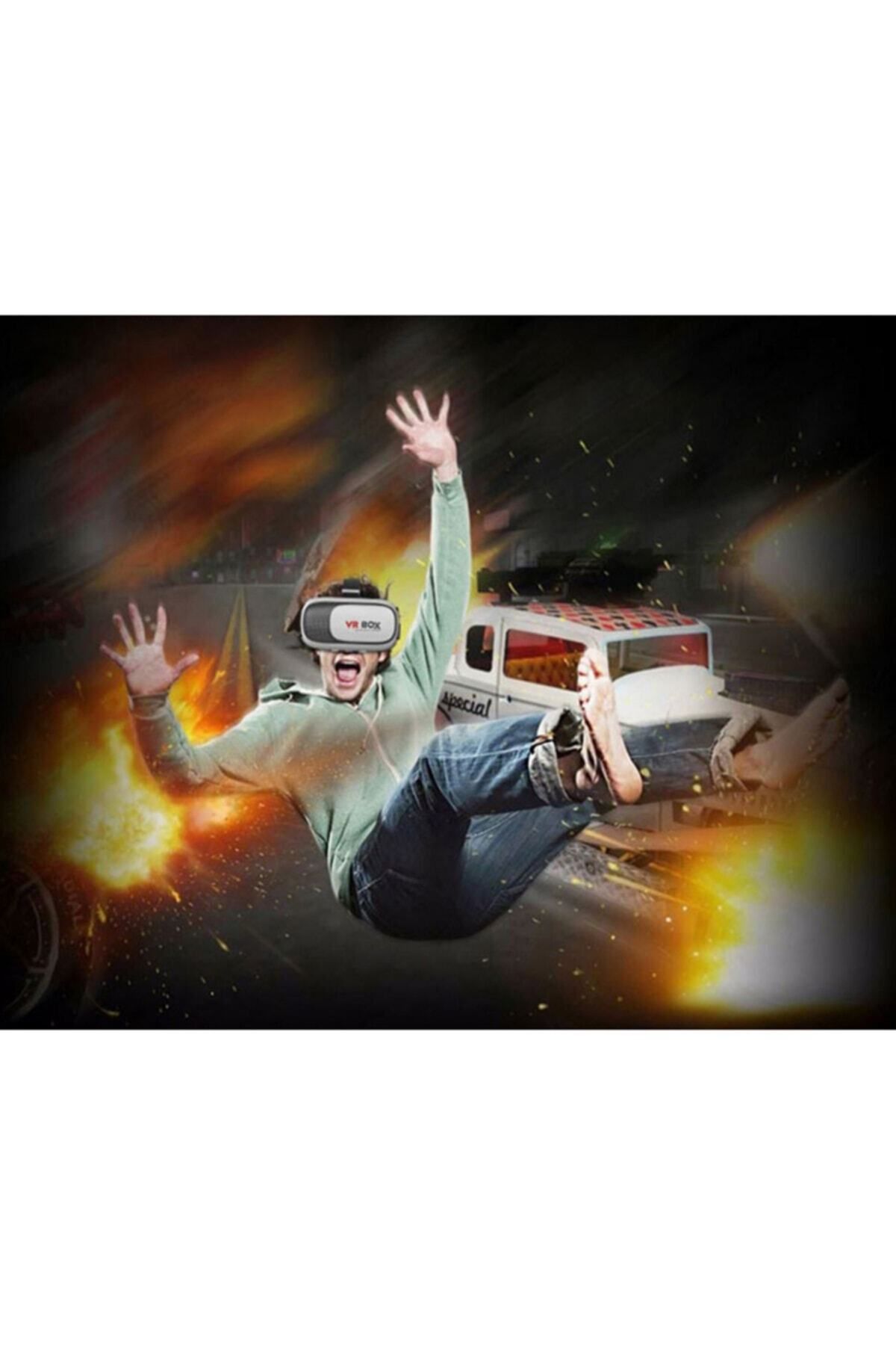 VR BOX-نظارات الواقع الافتراضي ثلاثية الأبعاد مع جهاز تحكم بلوتوث 7