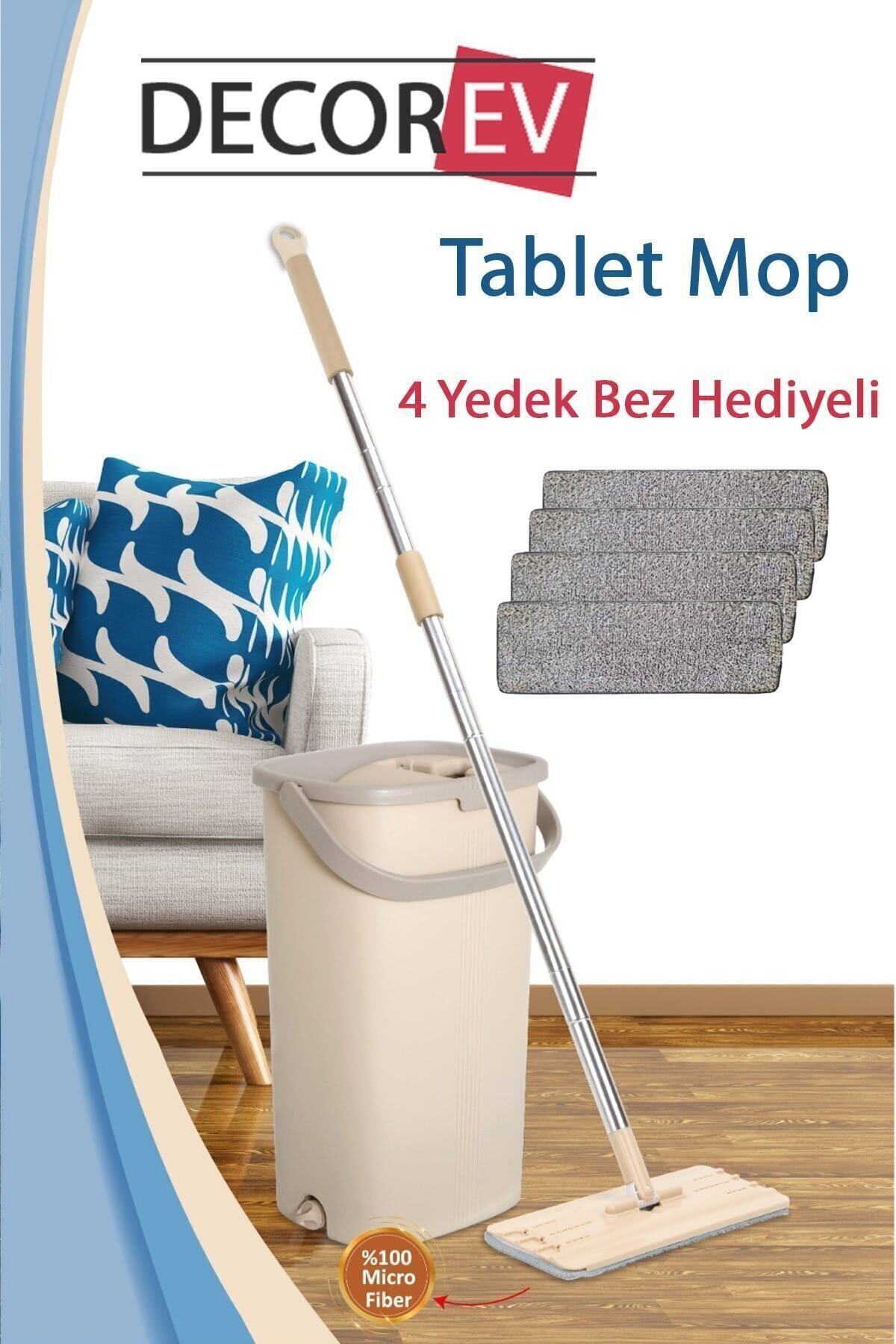 pazariz Magic Flat (tablet) Mop Set - 4 Yedek Bez Hediyeli