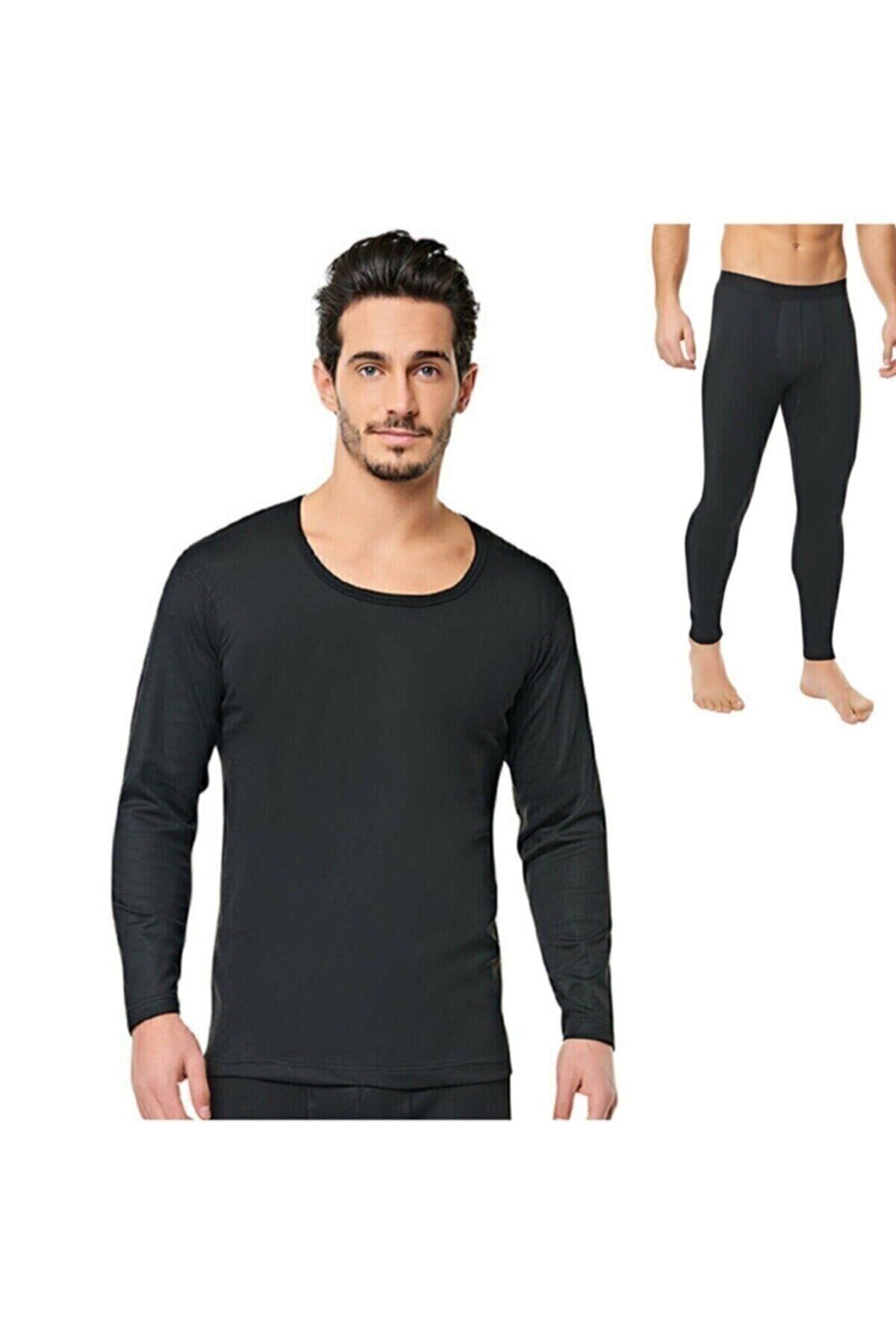 bejamonti chocolate baby kids Erkek Siyah Termal Alt Üst Takım - Siyah fotoğrafı 3 (önizleme)