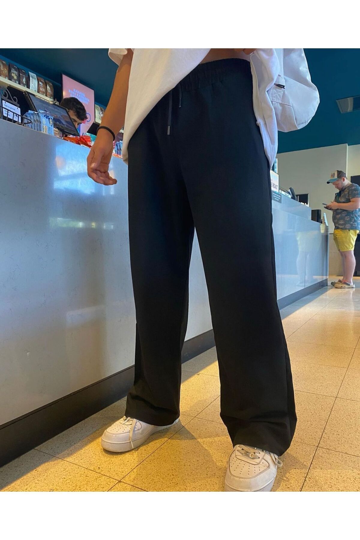 yg ydn giyim Unisex Baggy Iki Iplik Oversize Eşofman Altı