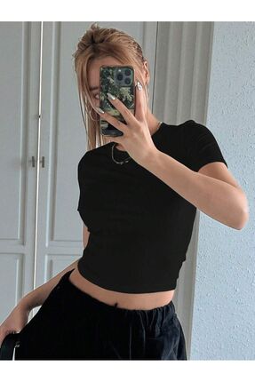 İNFİNİTY LİFE Kadın Vücudu Saran Kısa Kollu Body