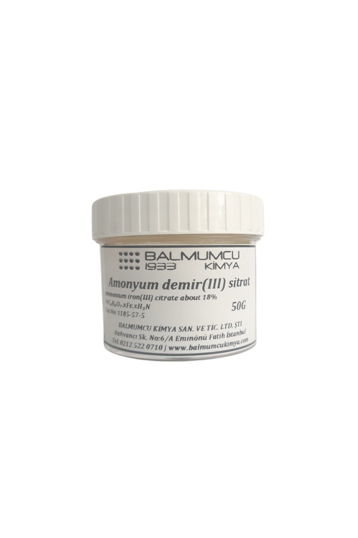 BALMUMCU Amonyum Demir Iıı Sitrat 50g Ferrik Amonyum Sitrat Foto Kalite