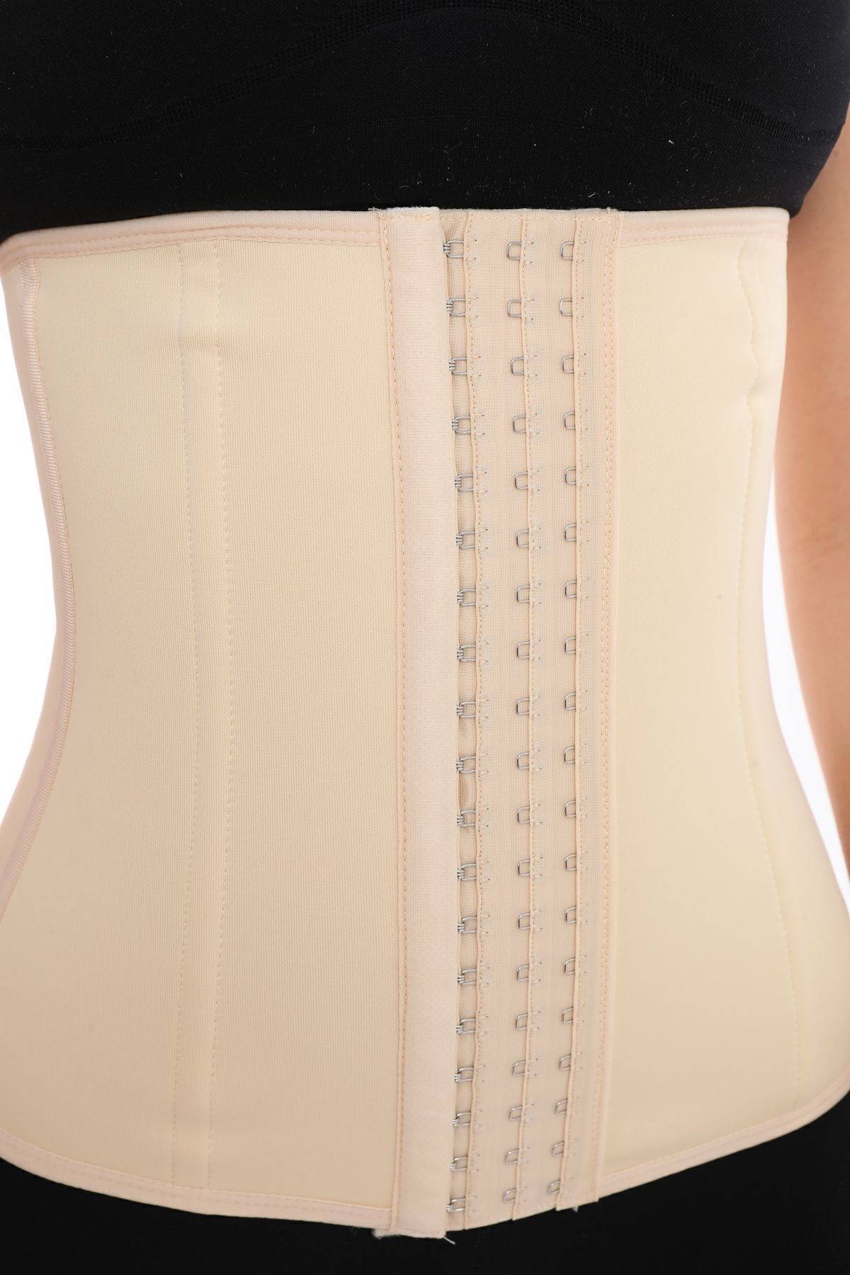 EMBA KORSE Latex Korse Çelik Balenli Bel Destekleyici Sıkılaştırıcı Lateks Doğum Sonrası Lohusa Korsesi fotoğrafı 3 (önizleme)