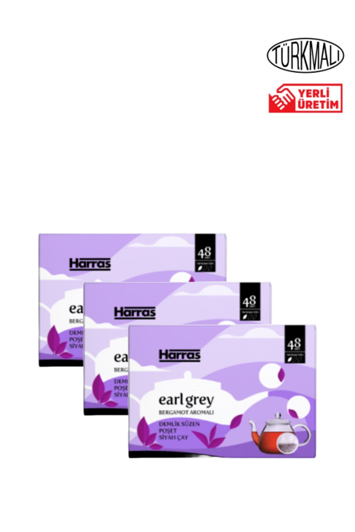 Harras Early Grey Demlik Poşet Çay 48'lix3 Paket