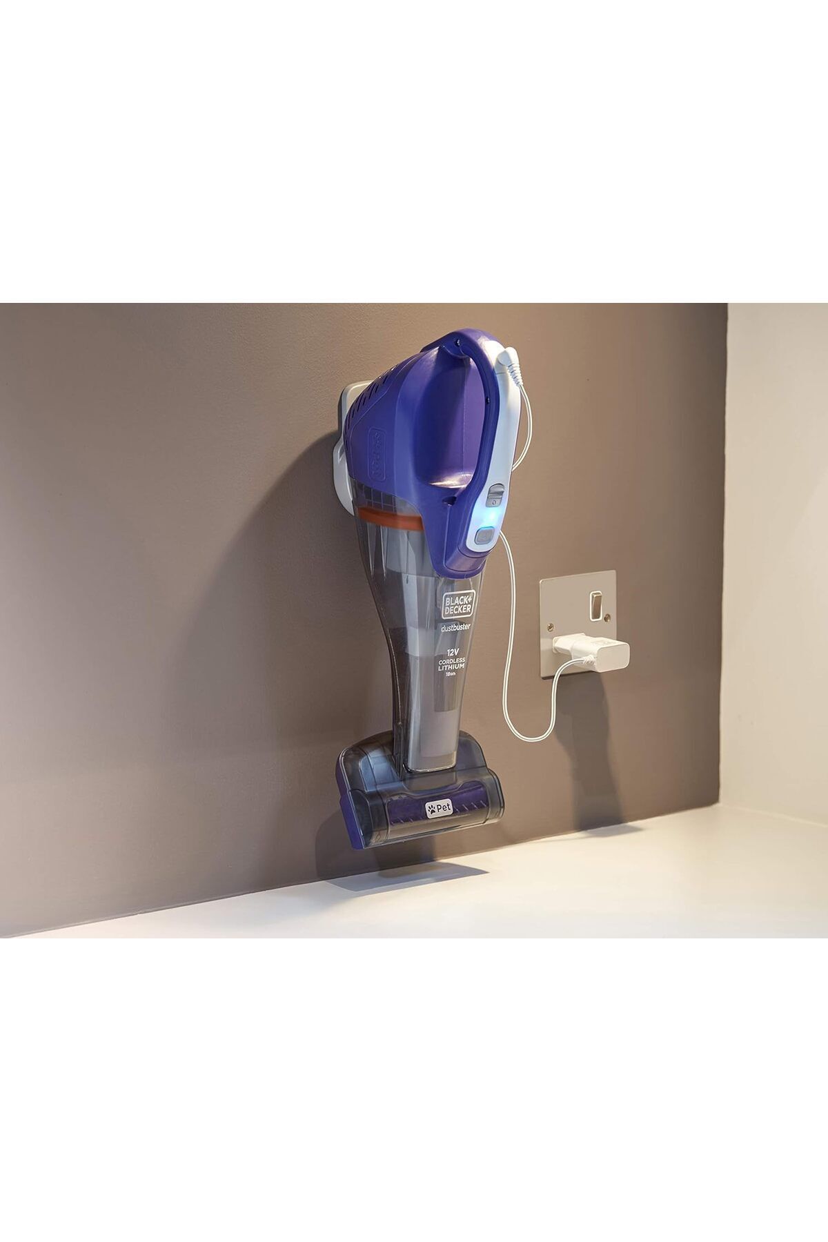 Black&Decker Black Decker 12v 1.5ah Lithium-ion Evcil Hayvan Pet Başlıklı Şarjlı El Süpürgesi Dvb315jp-h