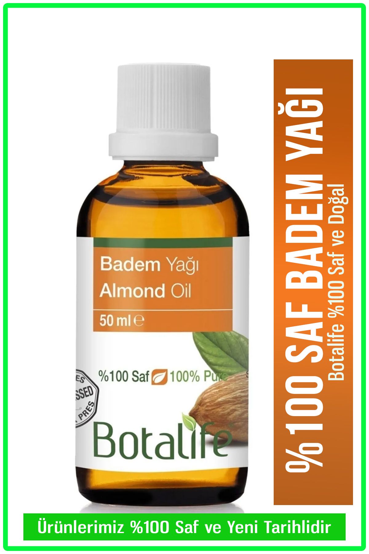 روغن بادام شیرین 50 میلی لیتر - 100٪ خالص و طبیعی Botalife