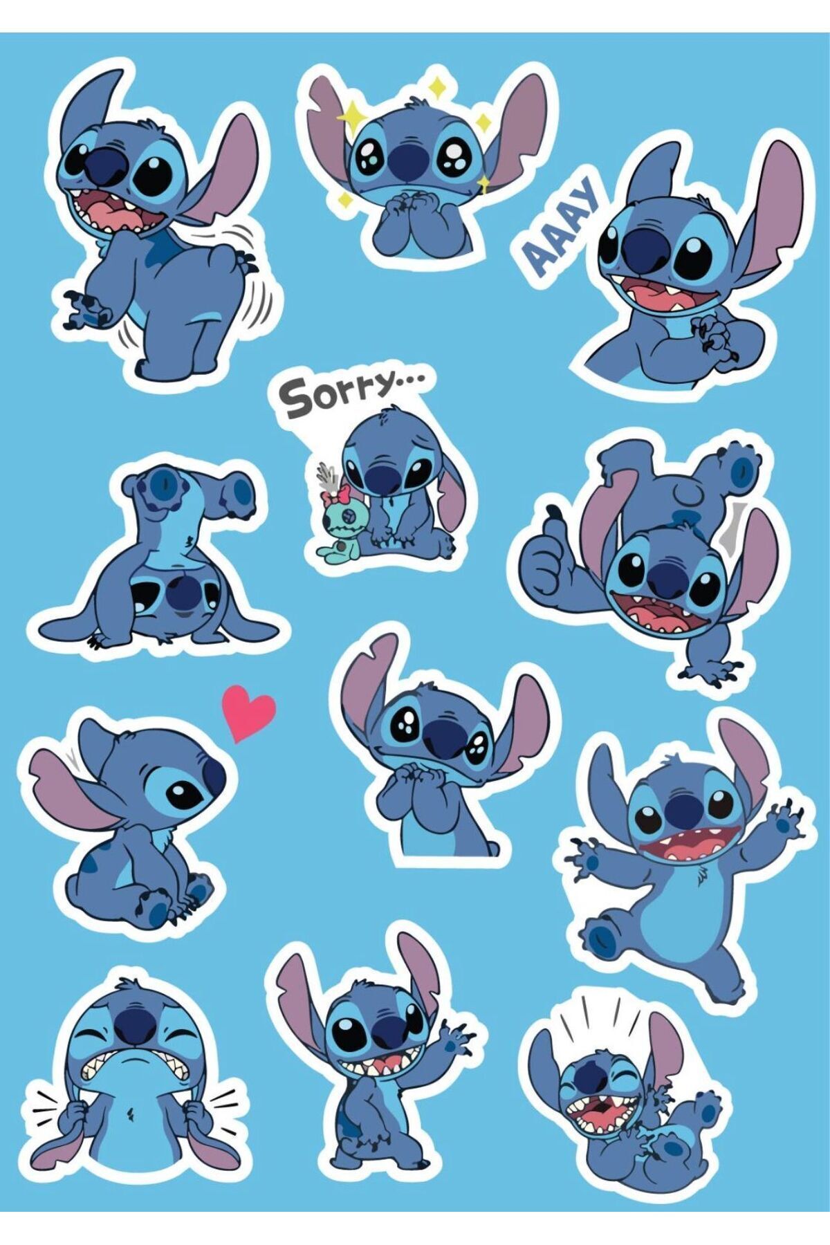 lykia kupa Stitch Sticker Seti-laptop Sticker-gaming Bilgisayar Sticker ...