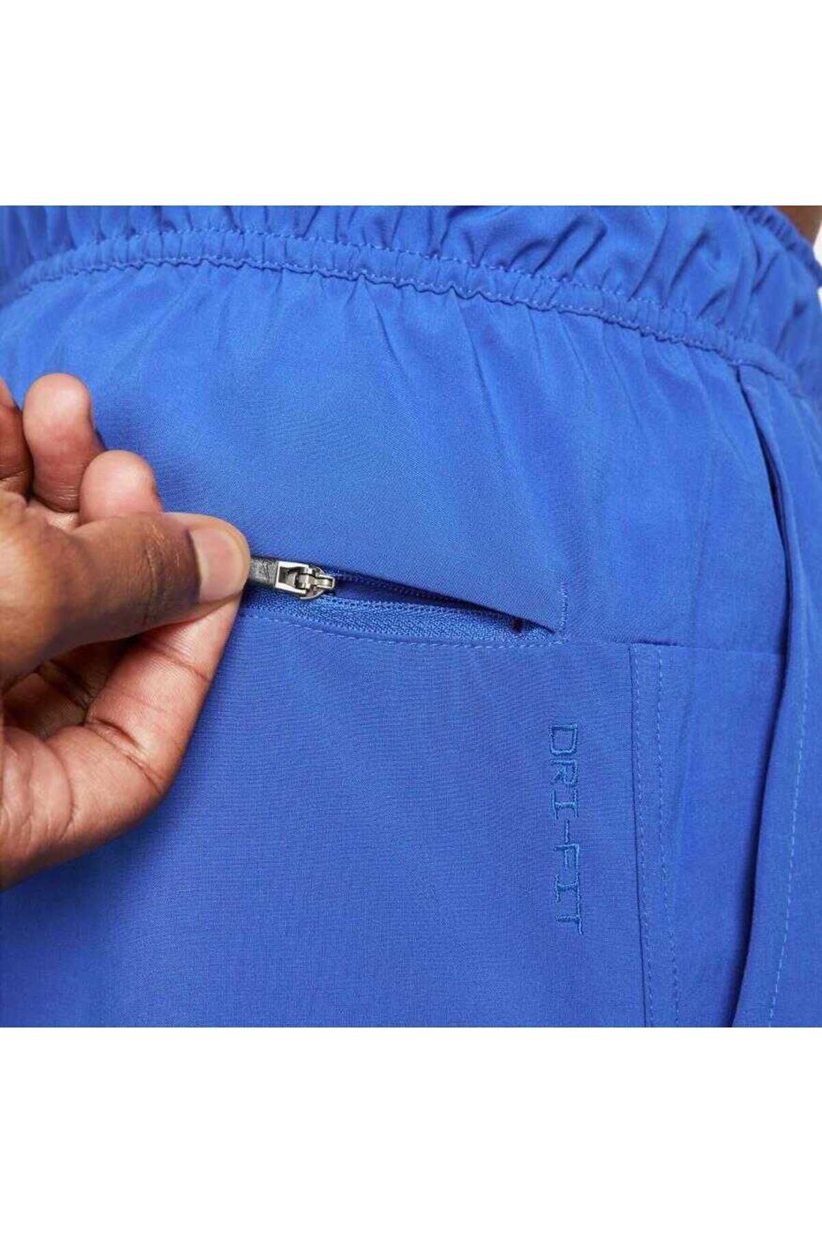 شورت و شلوارک مردانه آبی سرمه ای نایکی | TYCA074F6186480680 اورجینال - تصویر 6