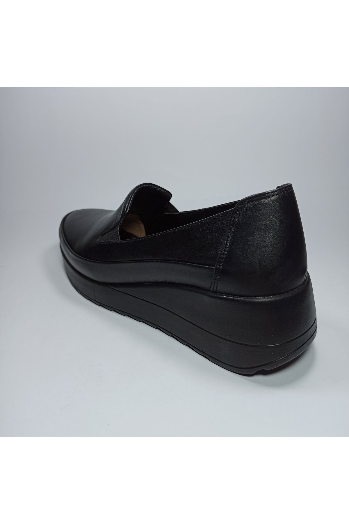 KLC-Genuine Leather Women's Shoes - Comfortable Casual Model, Black Color 8