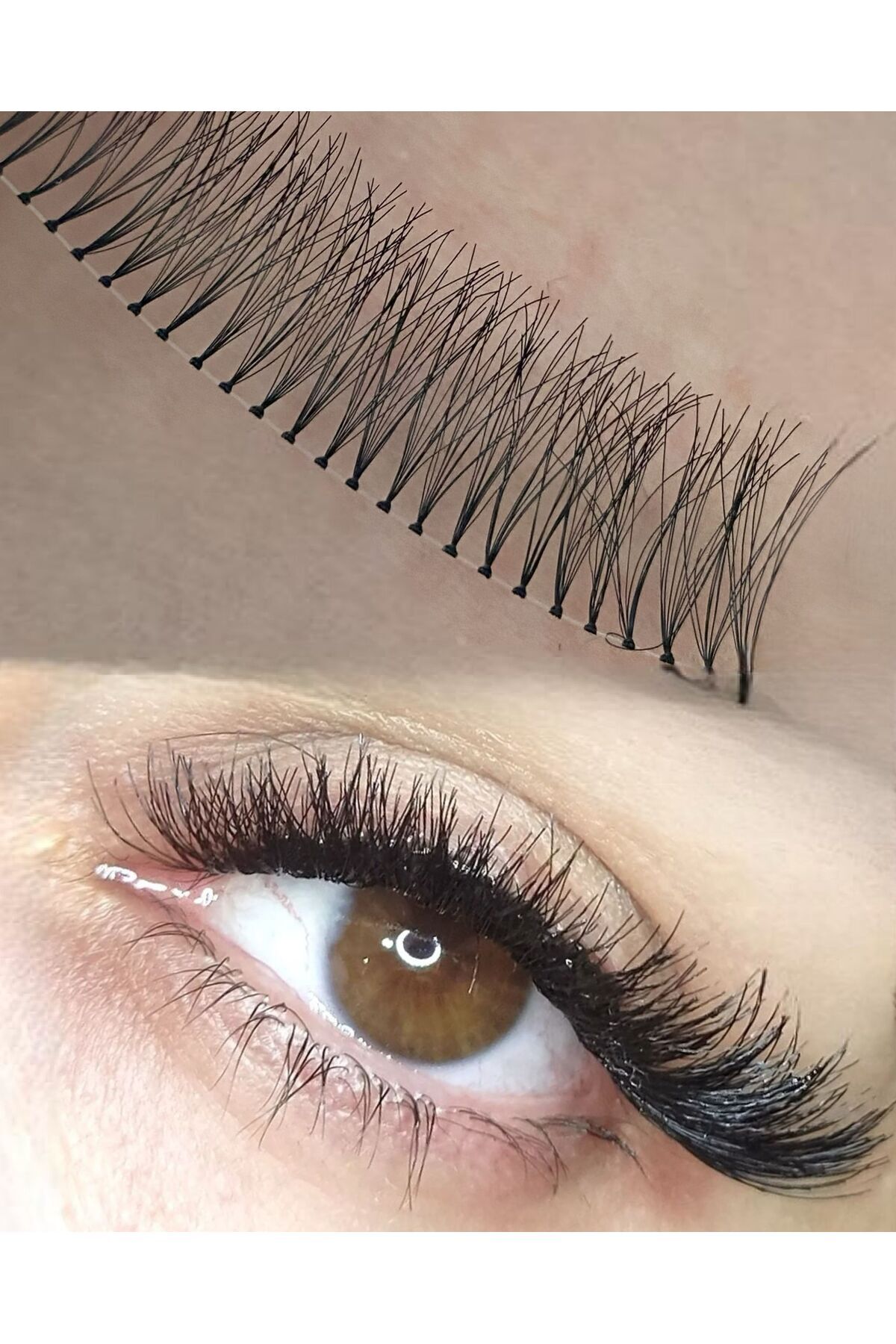 5D Kirpik Ekspres Kirpik (İPLİ KİRPİK) Klasik Kirpik 5ip 10mm Siyah