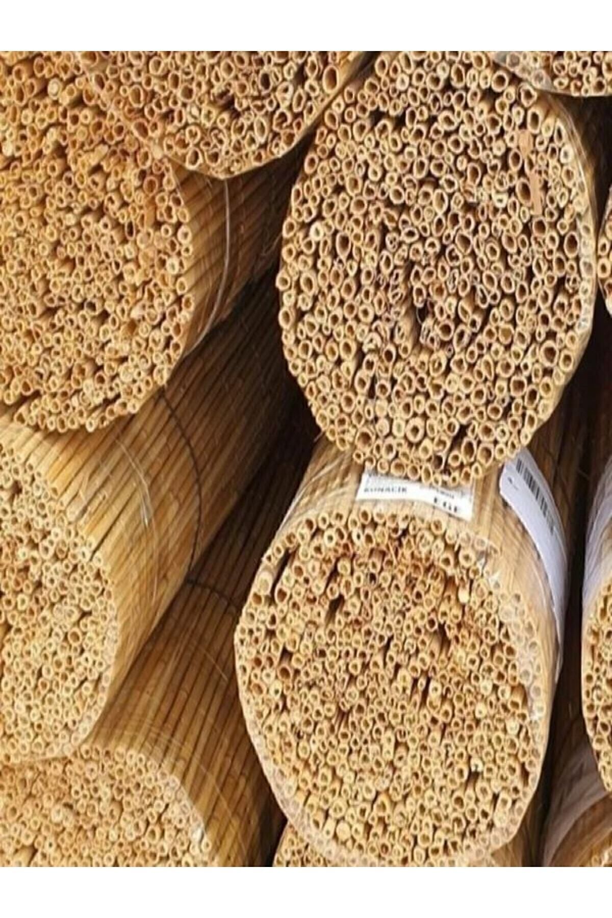 Kamış Çit Kamış Hasır Kamış Bambu 1*5 Metre Gölgelik Doğal Kamış Hasır Çit- Gölgelik- Rüzgar Perdesi 6