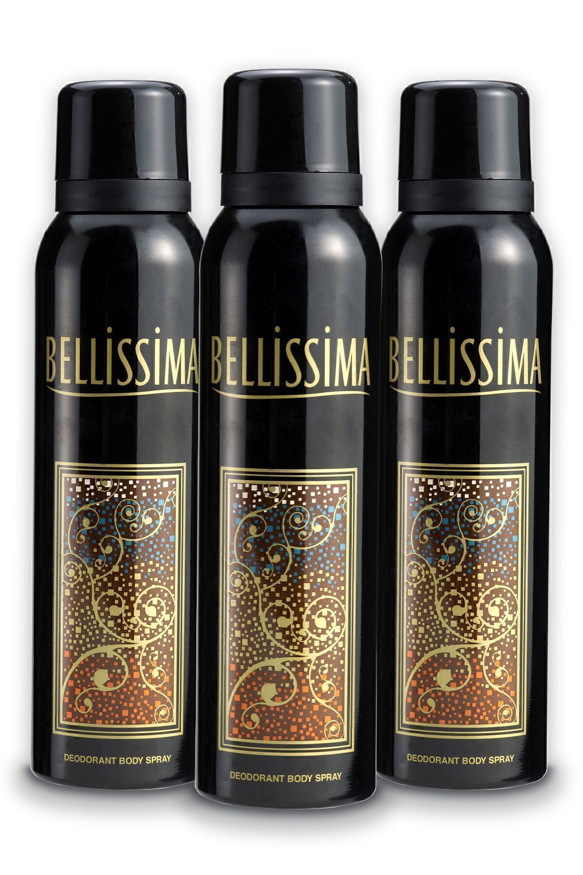 دئودورانت زنانه 3x150ml Bellisima