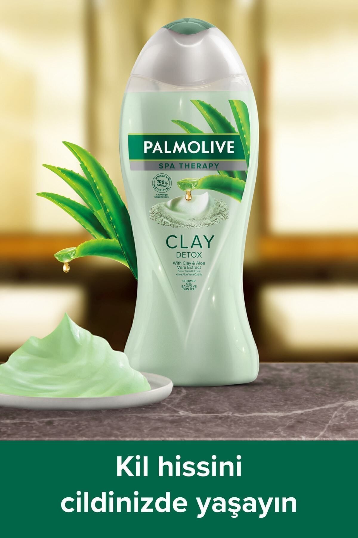 اسپا تراپی Clay Detox Clay و ژل حمام و دوش عصاره آلوئه ورا 500 میلی لیتر Palmolive