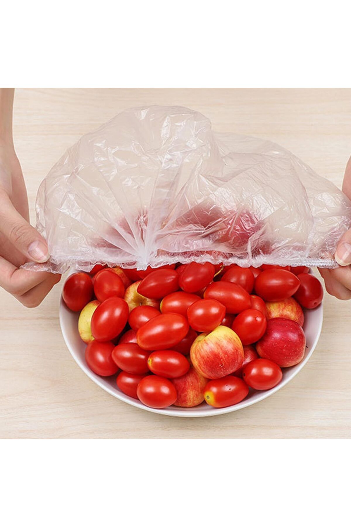 Ekostem-100 Pieces of Practical Freshness - Preserving Pot and Plate Cap, Multi-Purpose Lid Food Cap 3