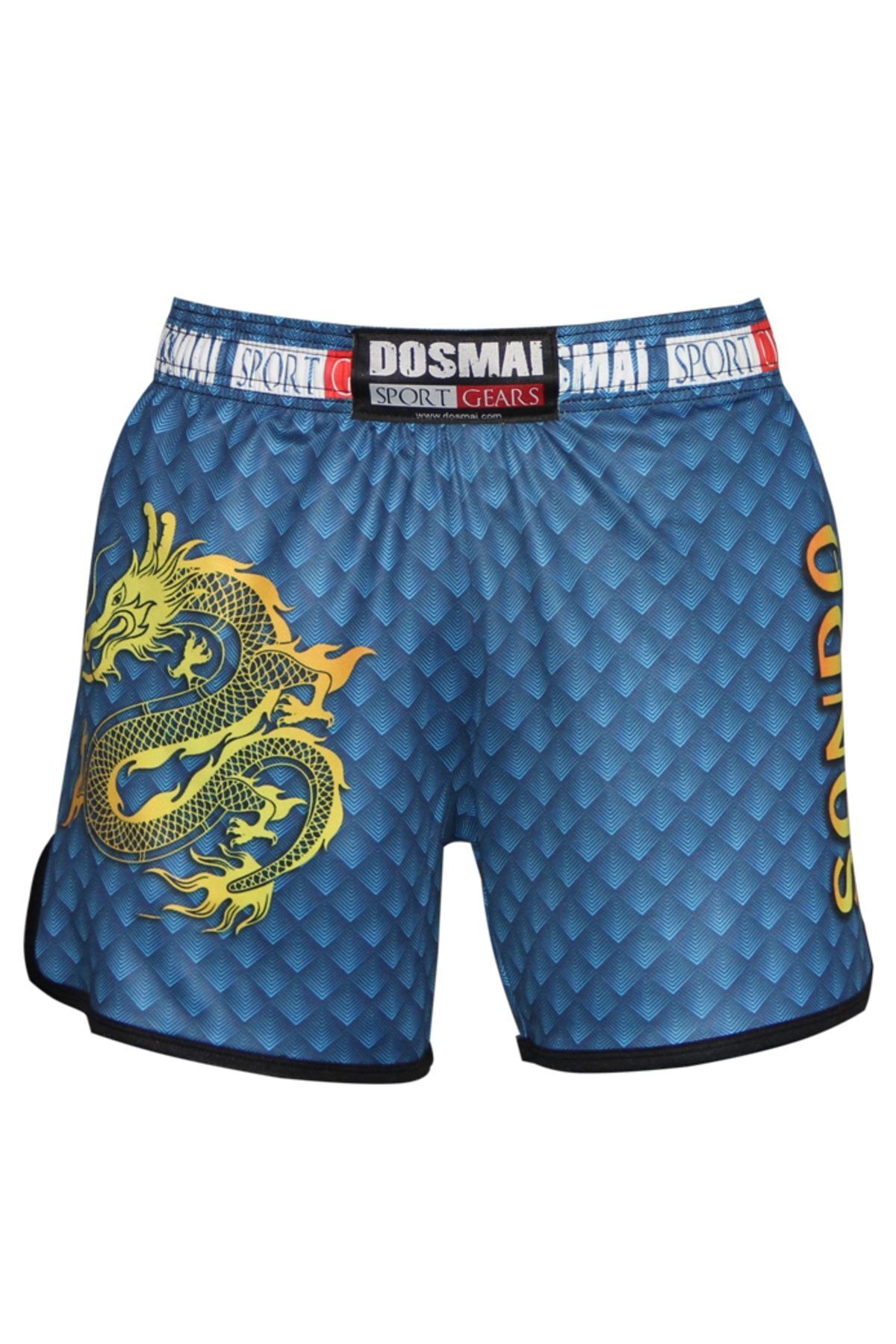 DO-SMAI Dijital Baskılı Sanda Ejder Fitness Boks Muay Thai Antrenman Şortu Spor Şort Vss260