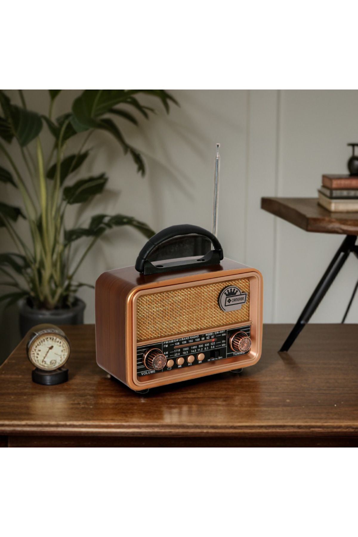 HELSINKI MACHINE 860 Bluetooth+USB ÇALAR+FM+BT Nostaljik Pilli ve Şarjlı Radyo