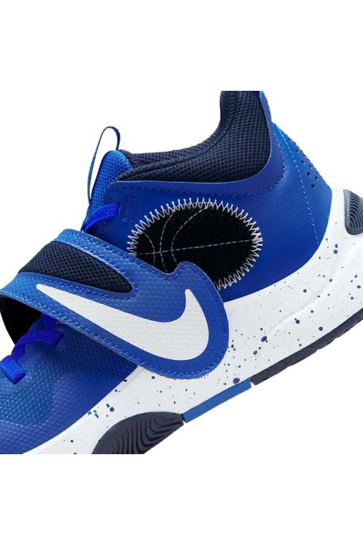 کفش بسکتبال آبی دخترانه و پسرانه بچگانه Team Hustle D 11 GS ان DV8996 400 Nike
