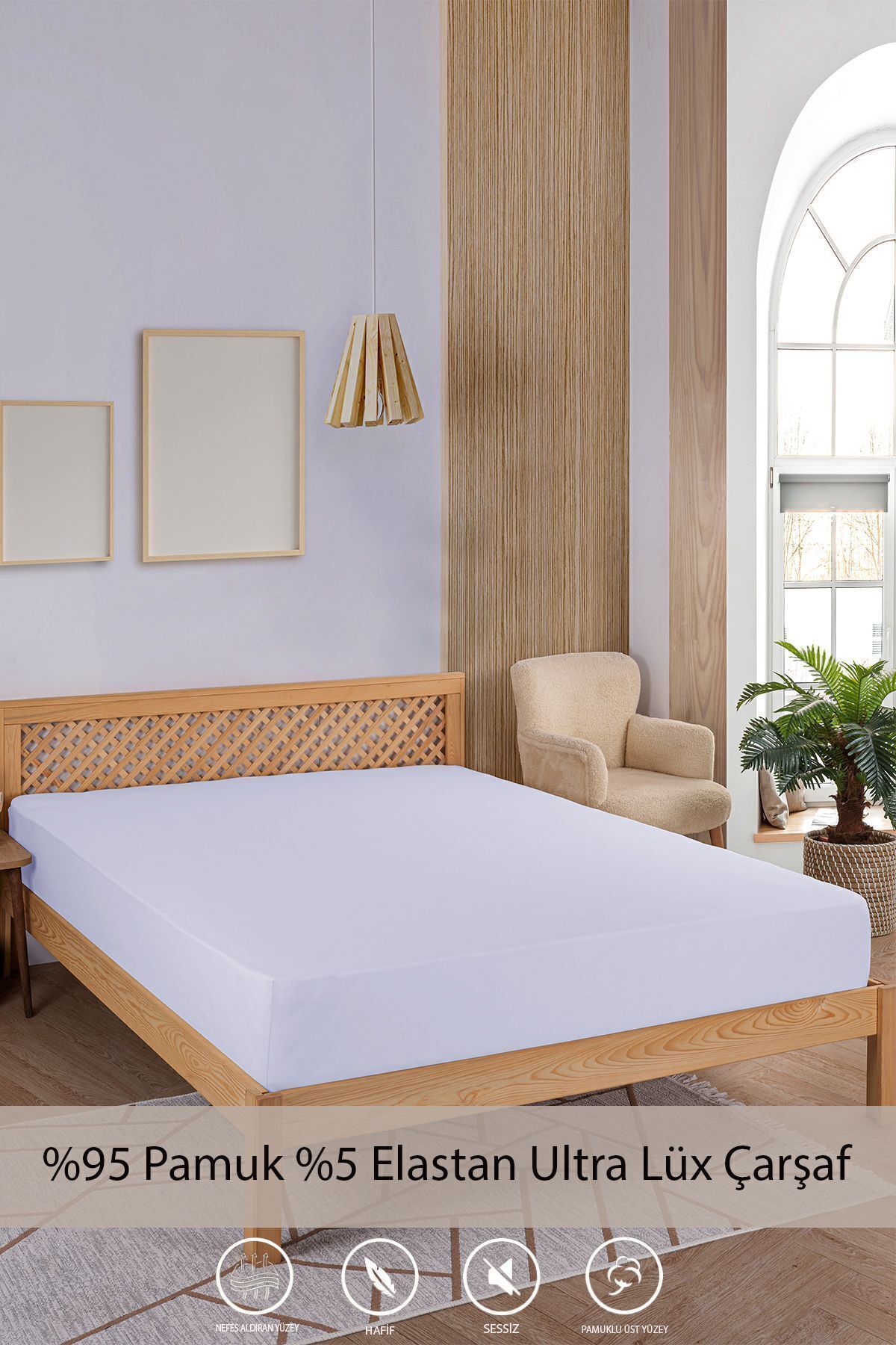 y.h yıldızer home collection Penye-likralı Lastikli Çarşaf, 180×200 Battal Boy %100 Pamuk-elastan Örme Kumaş, 200 Gr/m²