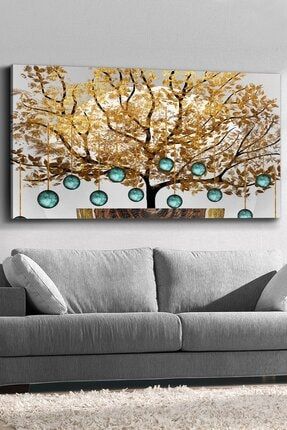 Gold Ağaç Kanvas-canvas Tablo EV-KNVS-224