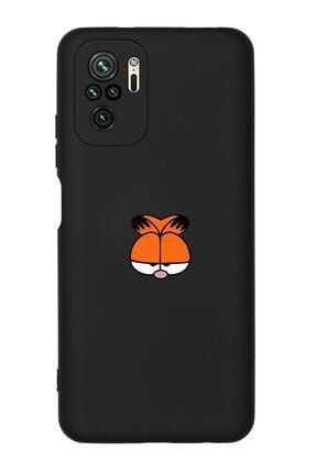 Redmi Note 10 Uyumlu Garfield Desenli Premium Silikonlu Telefon Kılıfı MCRDMN10L49