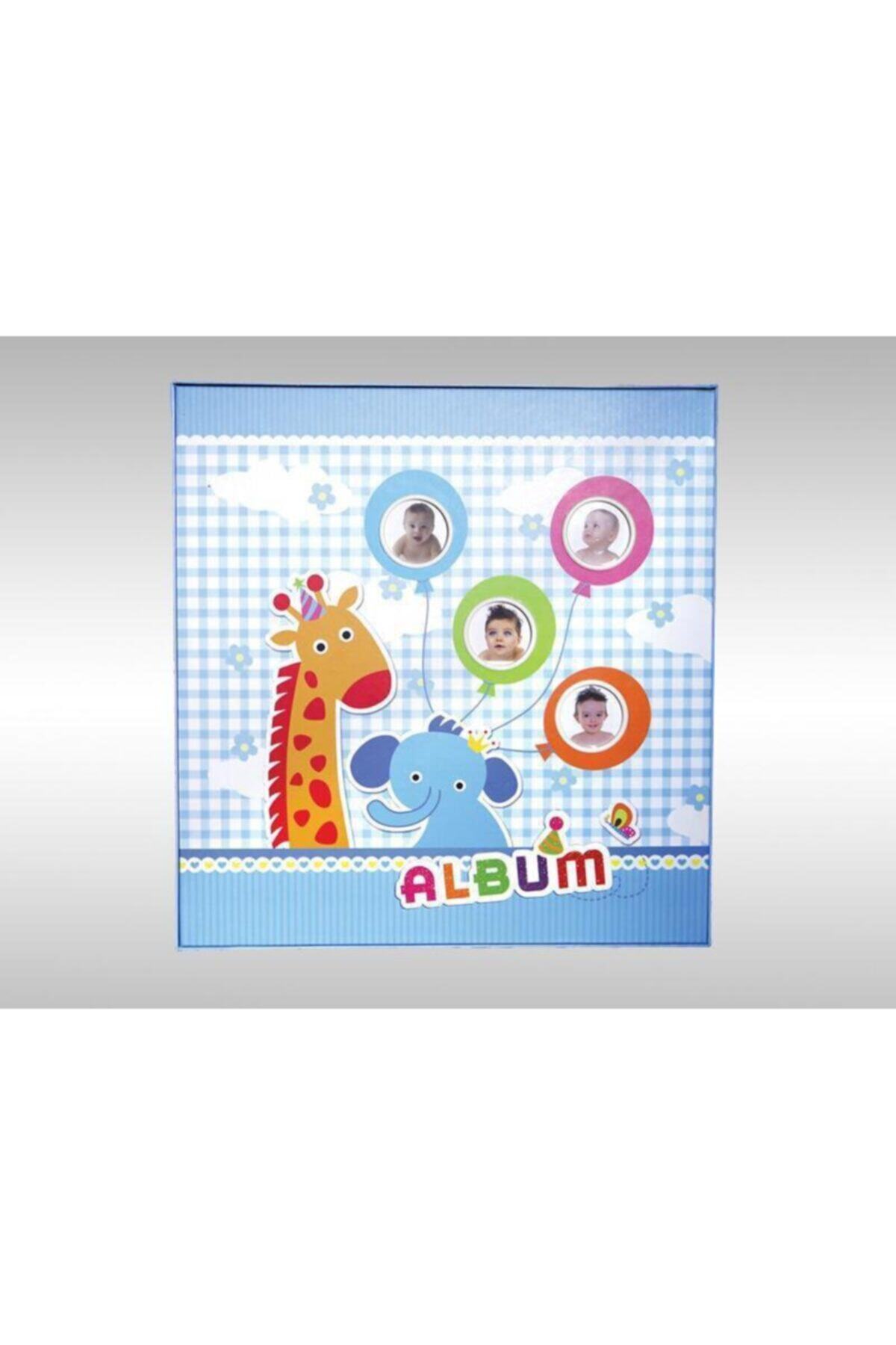 NRCN 20 Yaprak [40 Sayfa] 31x32cm Manyetik Yapıştırmalı Bebek Albümü Mavi fotoğrafı 4 (önizleme)