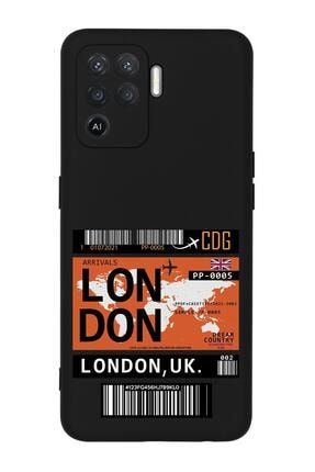 Oppo Reno 5 Lite London Desenli Premium Silikonlu Telefon Kılıfı MCR5L181