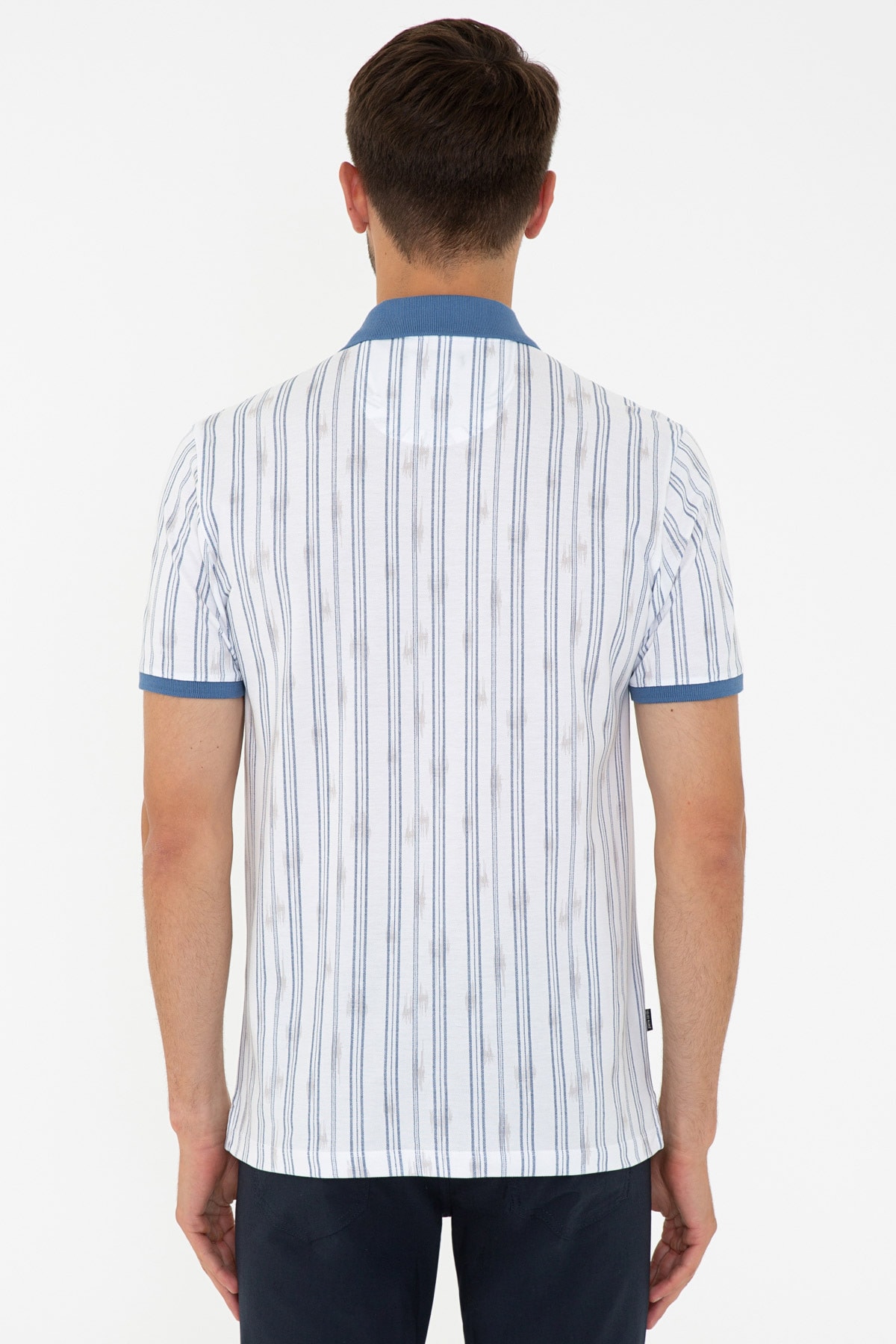 تیشرت یقه پلو مردانه راه راه آستین کوتاه | پیر کاردین Pierre Cardin G021SZ011.000.1201074 - تصویر 3