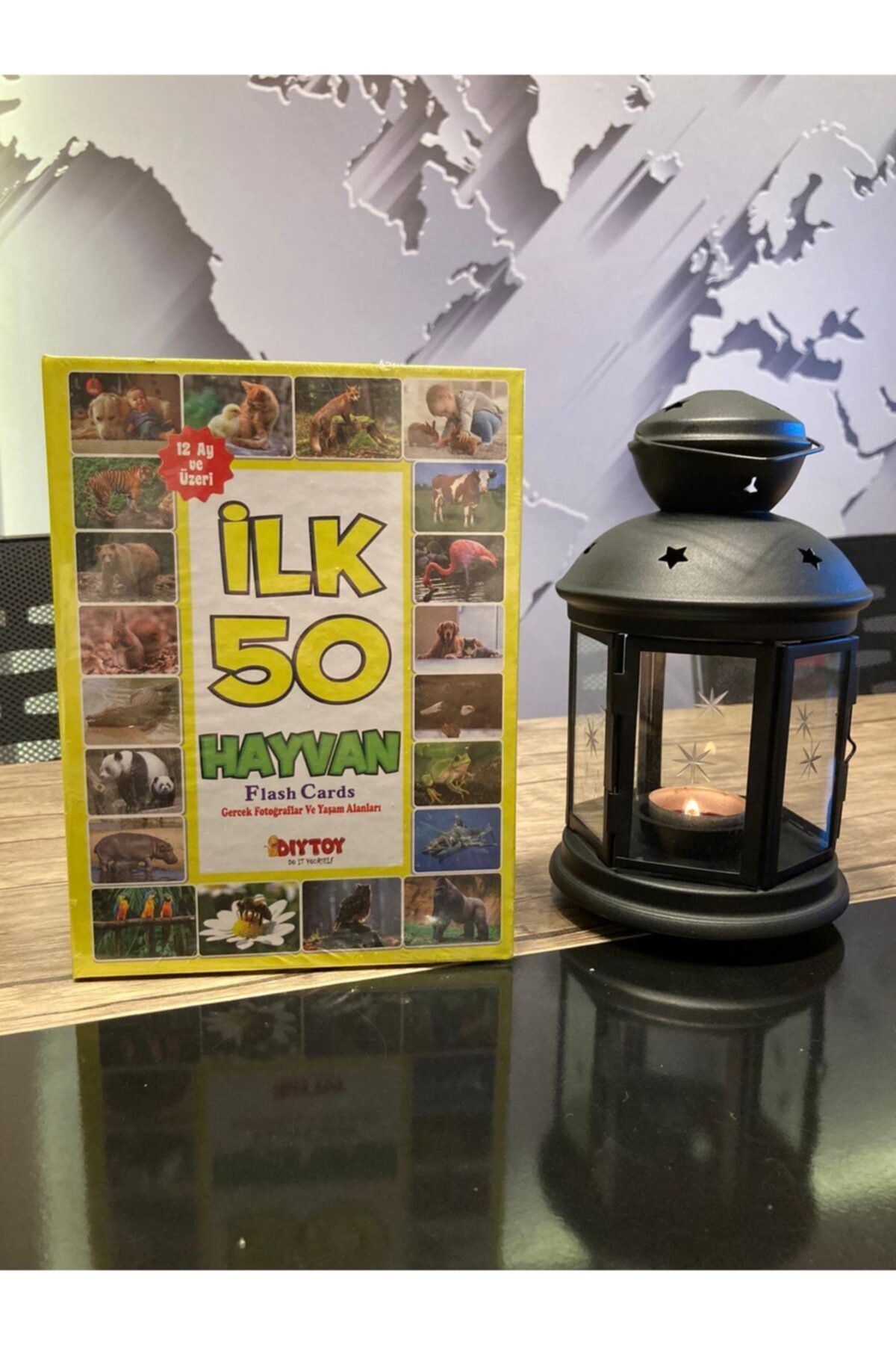 DIYTOY Ilk 50 Set ( Hayvan, Sebze Ve Meyve, Hafıza Kartı, Sözcük, Bebeğim Zeka) Set004 GB10671