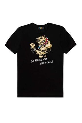 Fitness Hardline Dog Siyah Erkek Tişört T-shirtü 05264
