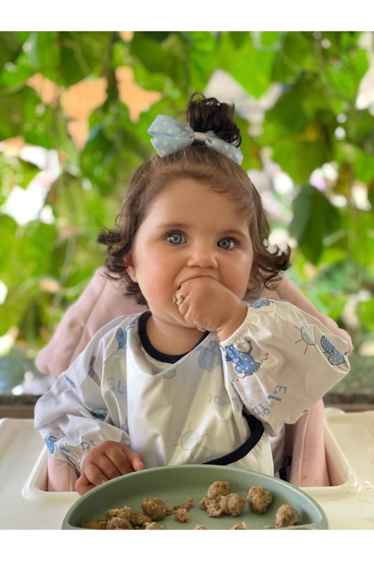 Lucky Day Mama Önlüğü Bebek Önlüğü Oyun Önlüğü Faaliyet Önlüğü Mavi Filli 1 - 3 Yaş fotoğrafı 3 (önizleme)