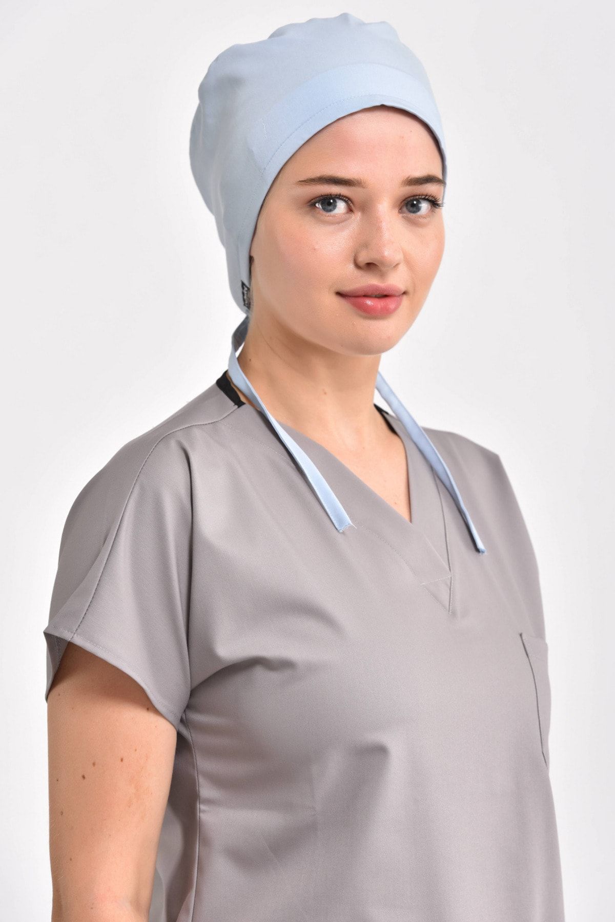 Owlet Medikal-Lycra Baby Blue Surgical Bonnet 3