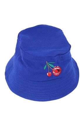 Yazlık Kiraz Nakışlı Bucket Şapka Zİ-2993 Zİ-2994 Zİ-2995
