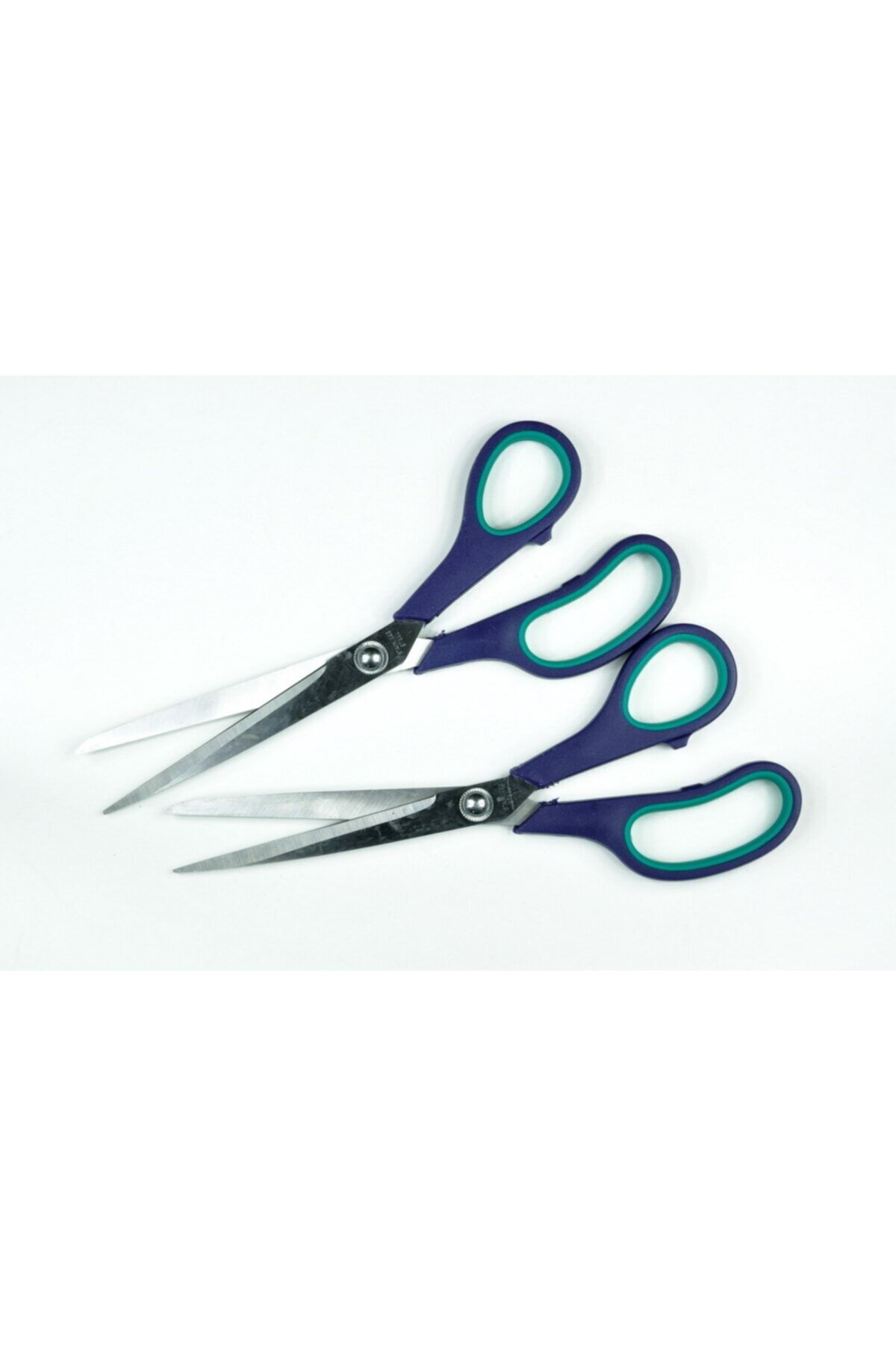 Nazarone-Green Handle Double Rivet Scissors 1