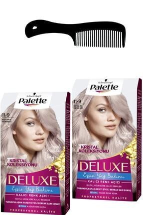 Deluxe Saç Boyası Kalıcı Renk Açıcı 11-9 Kuvars Pembesi X 2 Adet + Saç Açıcı Tarak iadelpal-2