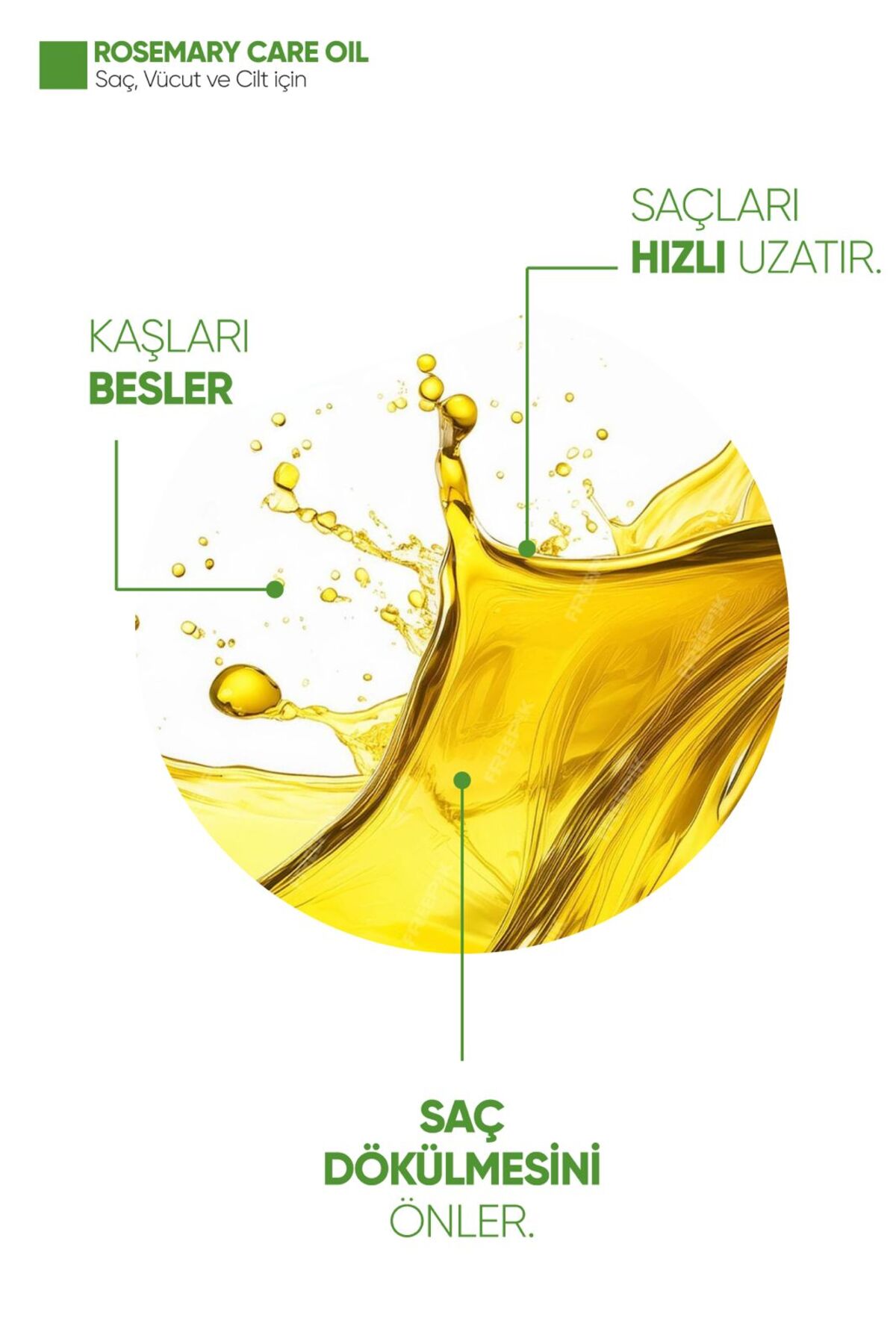 Biberiye Saç Yağı Complexi | Biotin, Hint Yağı, Vitamin E 50 ML — BSBA1 — تصویر 3 از 6