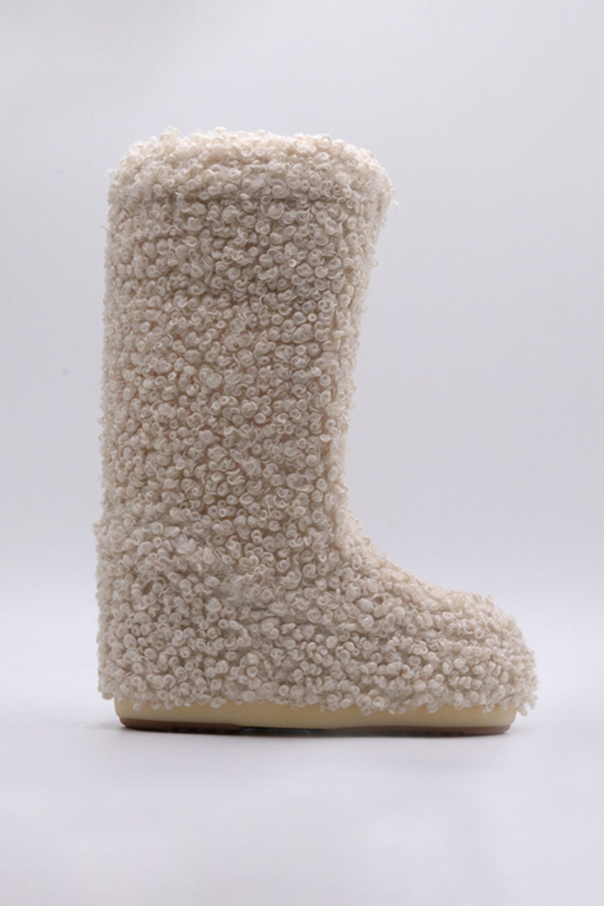 MOON BOOT-Mb Icon Faux Curly - Jednoduchý design modré zápěstí 3