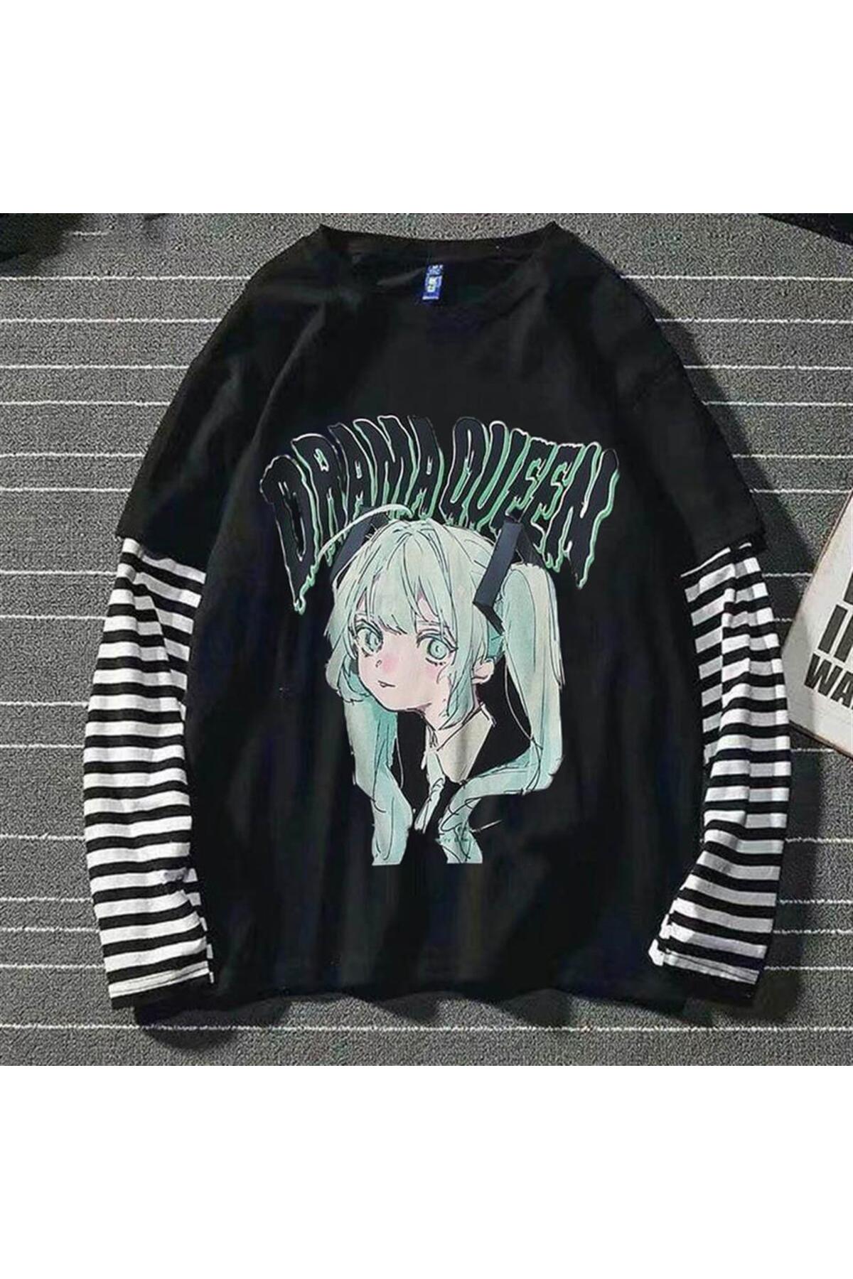 Aesthia MİNGALONDON Oversize Anime Harajuku Gothic Cool Girl