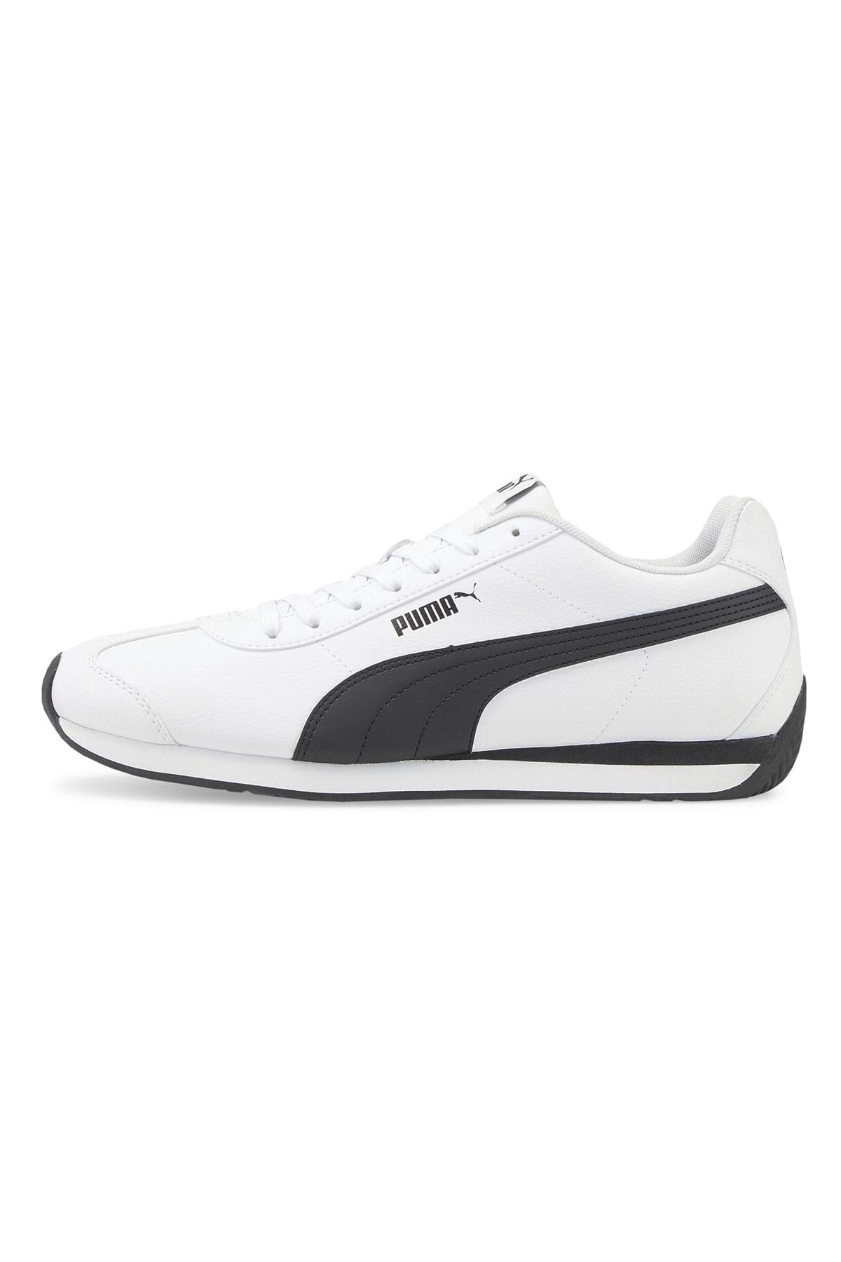 Puma Turin 3 383037 06 Erkek Spor Ayakkab Beyaz siyah Erkek Ayakkab