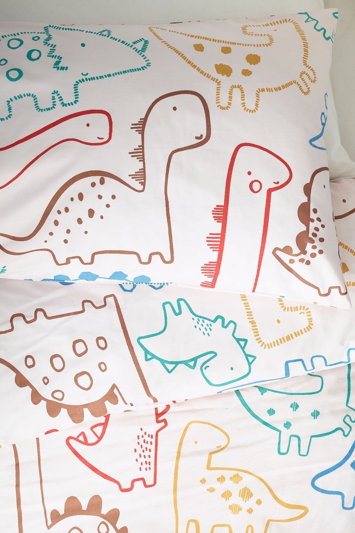 Next Baby-Ecru Navy Blue Dino 2-Piece Duvet Cover Set 5