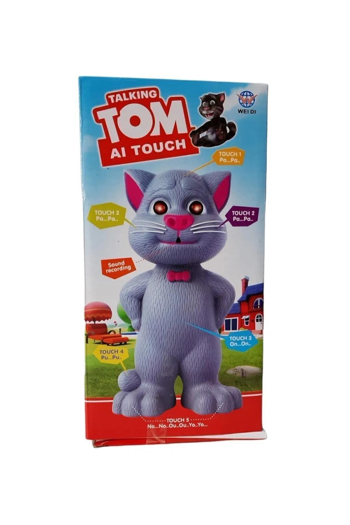 Royal Shop Konuşan Kedi Tom Ses Kaydeden Müzikli 23 Cm Talking Tom Cat Rs55876