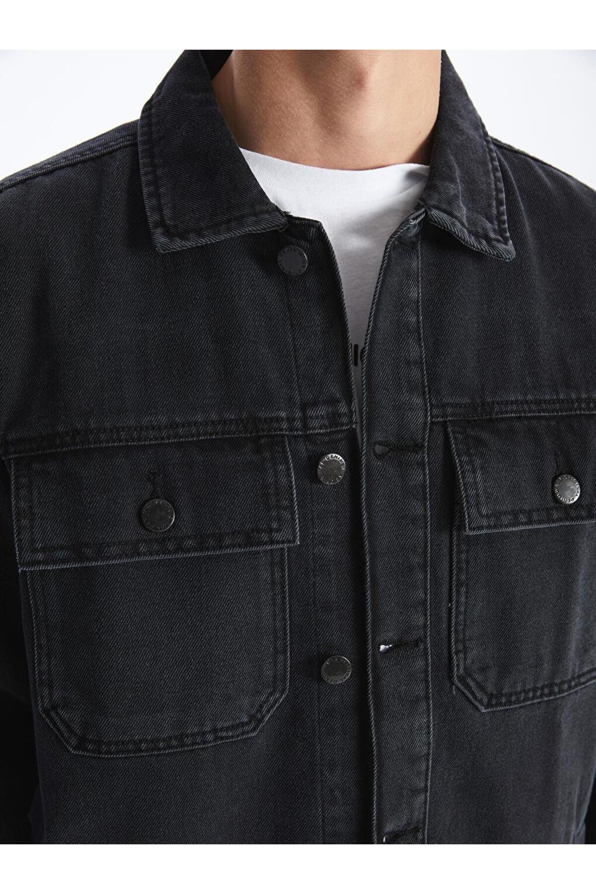 LC Waikiki-Jachetă neagră Rodeo Standard Fit pentru bărbați 4