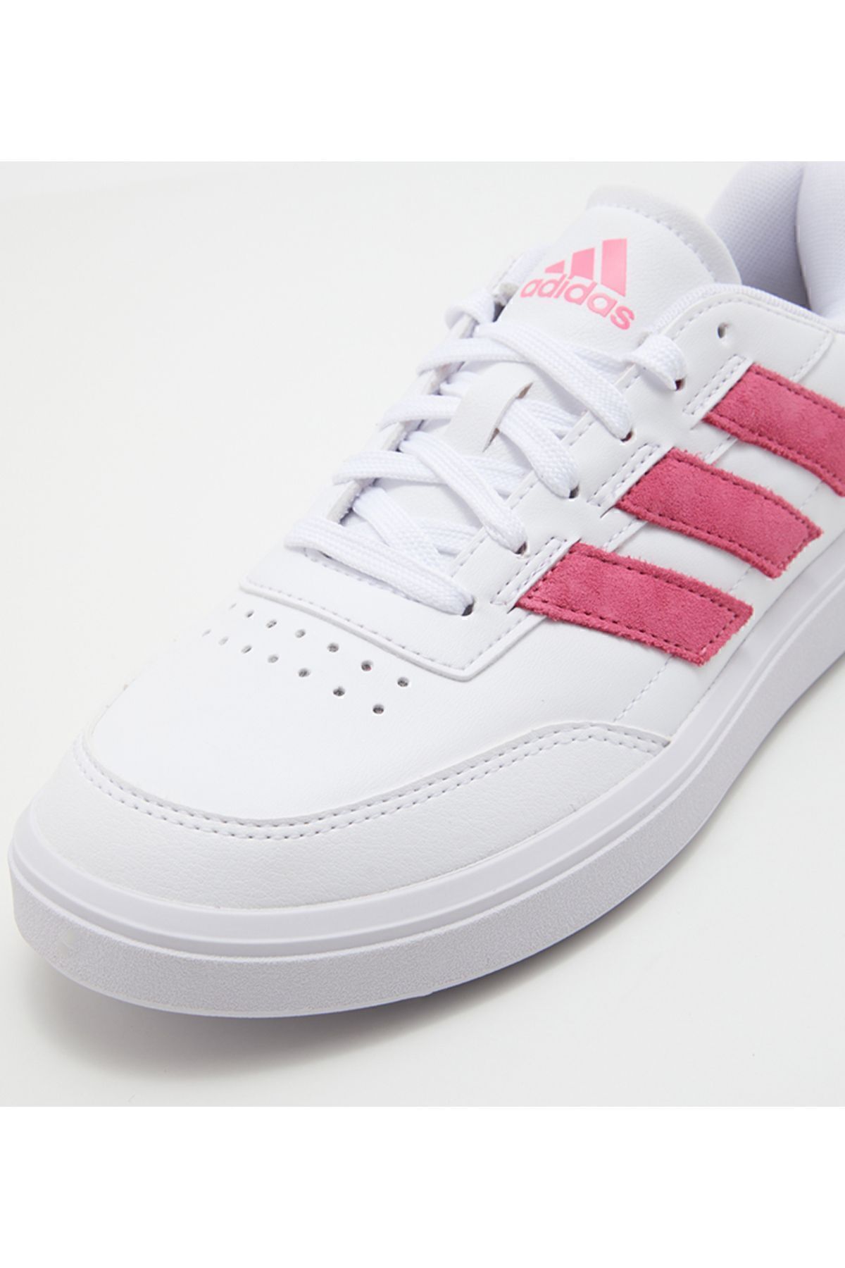 کفش تنیس سفید زنانه Courtblock IF6463 اورجینال adidas