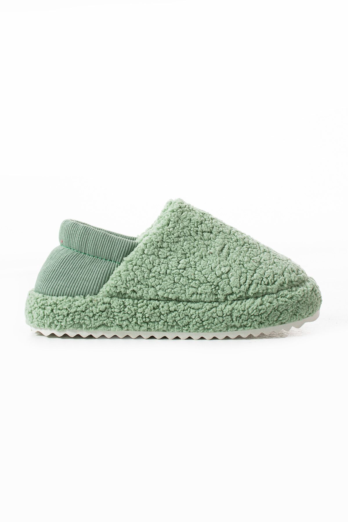 Moda Devrin-Green Slippers - Home Boots and Towel Fabric with Elastic Back (Product Developed) 6
