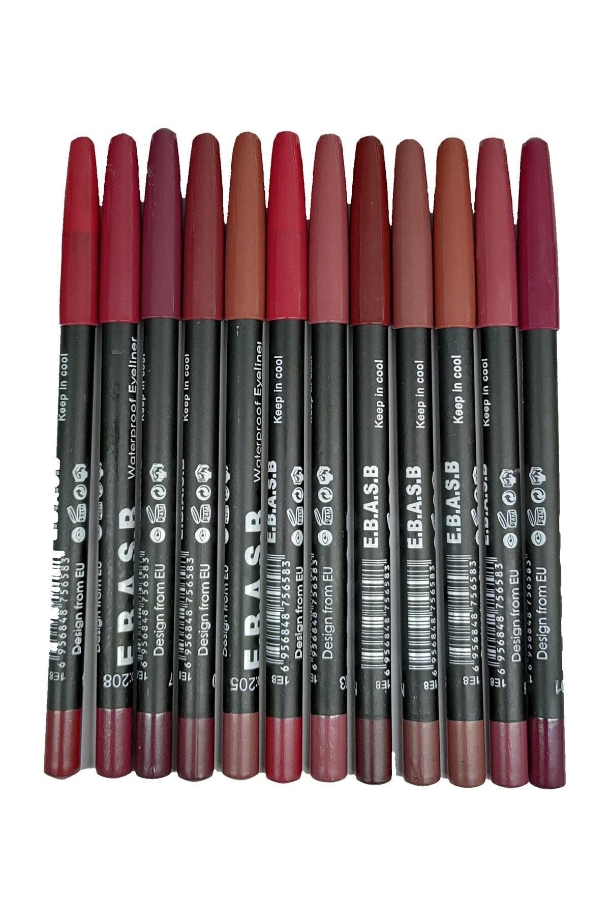 modaroza Professional Nudes 12-Piece Lip Liner Set - Special Series