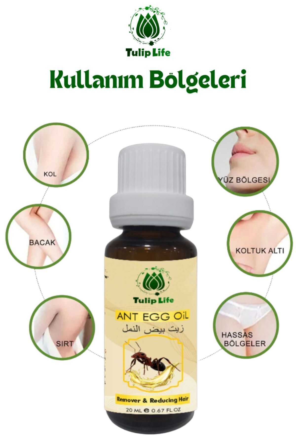 Tuliplife-20 ml X 2 Pieces Hair Removal and Slimming Ant Egg Oil 3